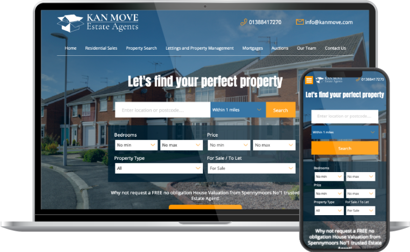 Kanmove Spennymoor mockup without background Website Design